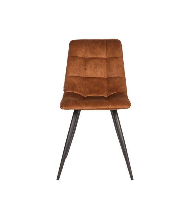 LABEL51 Eetkamerstoel Jelt - Oker - Velours