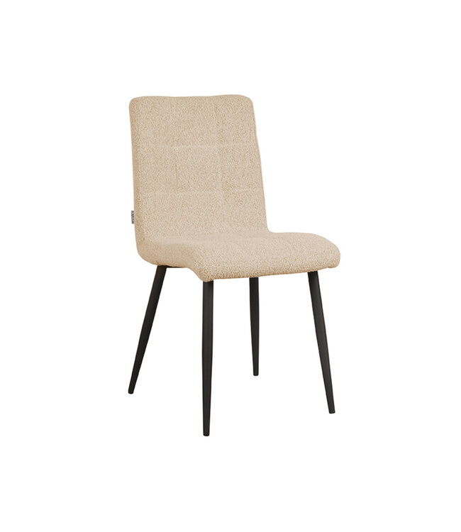 LABEL51 Eetkamerstoel Sam - Zand - Boucle