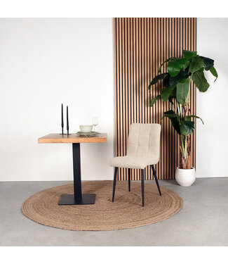 LABEL51 Eetkamerstoel Sam - Zand - Boucle