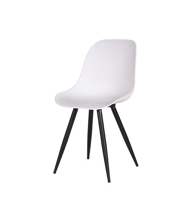 LABEL51 Eetkamerstoel Monza - Wit - Kunststof