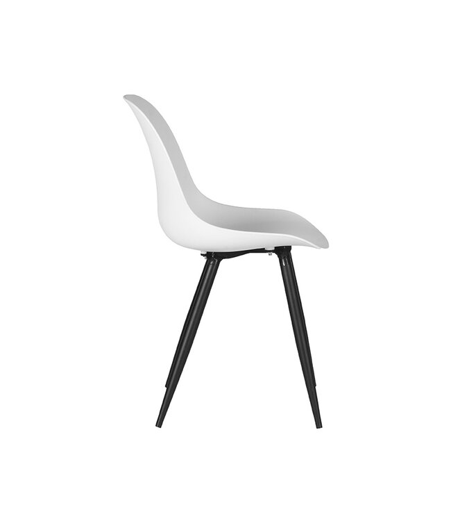 LABEL51 Eetkamerstoel Monza - Wit - Kunststof