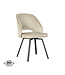 LABEL51 Eetkamerstoel Lewis - Beige - Fluweel