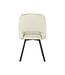LABEL51 Eetkamerstoel Lewis - Beige - Fluweel