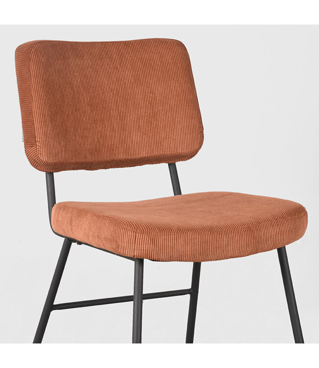 LABEL51 Eetkamerstoel Noah - Rust - Ribcord