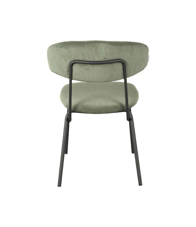 LABEL51 Eetkamerstoel Zack - Forest - Ribcord