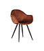 LABEL51 Eetkamerstoel Forli - Rust - Fluweel