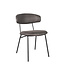 LABEL51 Eetkamerstoel Zack - Antraciet - Microfiber