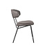 LABEL51 Eetkamerstoel Zack - Antraciet - Microfiber