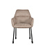LABEL51 Eetkamerstoel Lenny - Taupe - Microfiber
