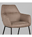 LABEL51 Eetkamerstoel Lenny - Taupe - Microfiber
