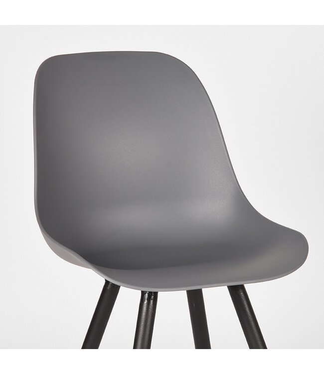 LABEL51 Eetkamerstoel Monza - Antraciet - Kunststof