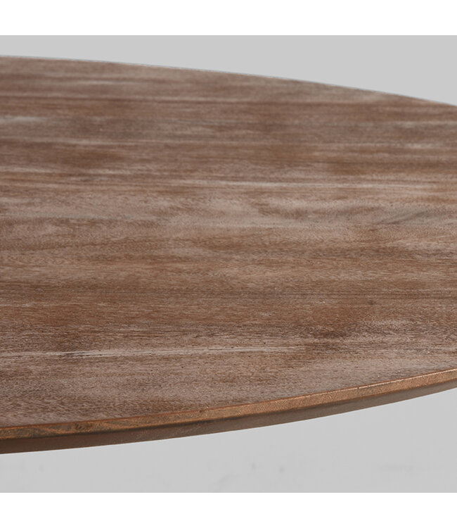 LABEL51 Eetkamertafel Otto - Espresso - Mangohout - 130 cm