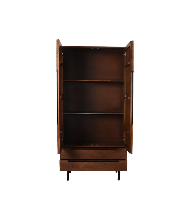 LABEL51 LABEL51 Bergkast Rio - Espresso - Mangohout