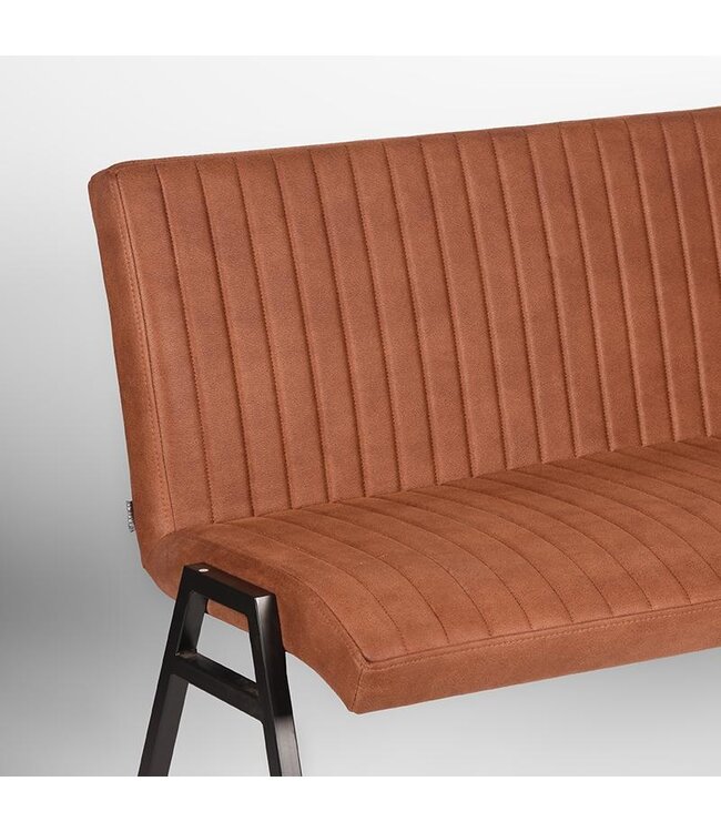 LABEL51 LABEL51 Eetkamerbank Matz - Cognac - Microfiber - 145 cm