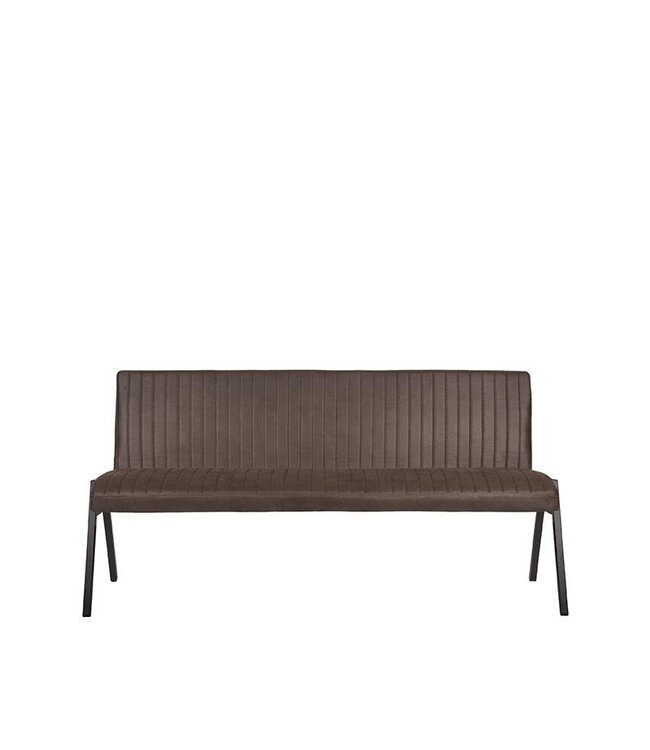 LABEL51 LABEL51 Eetkamerbank Matz - Antraciet - Microfiber - 175 cm