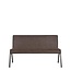 LABEL51 LABEL51 Eetkamerbank Matz - Antraciet - Microfiber - 145 cm
