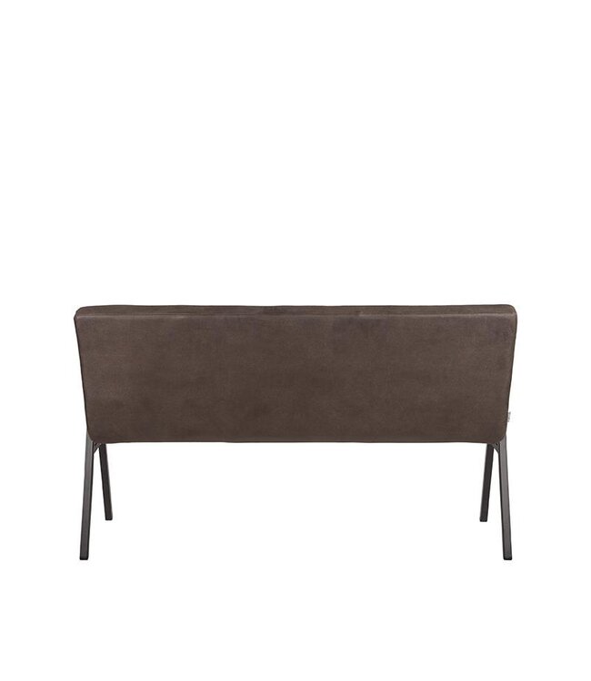 LABEL51 LABEL51 Eetkamerbank Matz - Antraciet - Microfiber - 145 cm