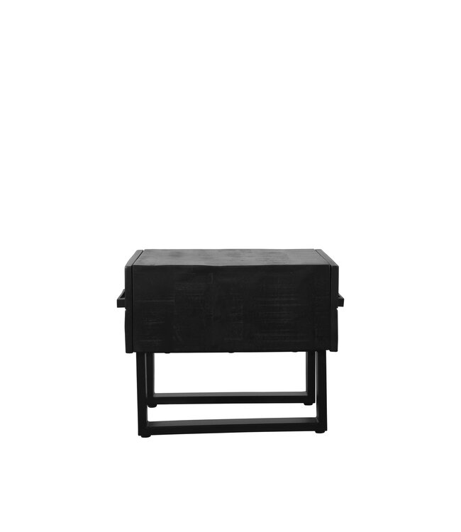 LABEL51 LABEL51 Salontafel Santos - Zwart - Mangohout - 44x50 cm