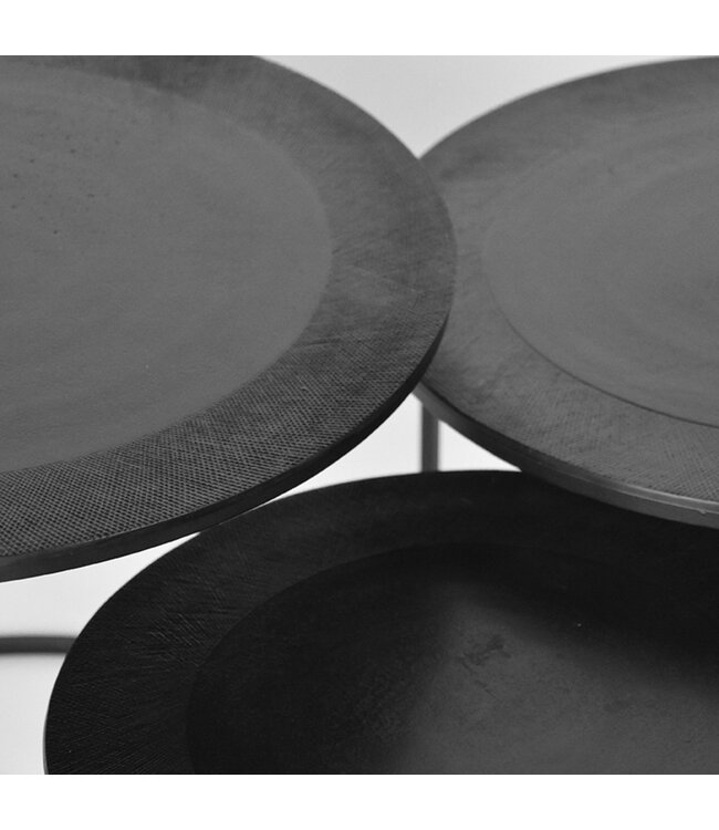 LABEL51 LABEL51 Salontafel Set Tres - Zwart - Metaal