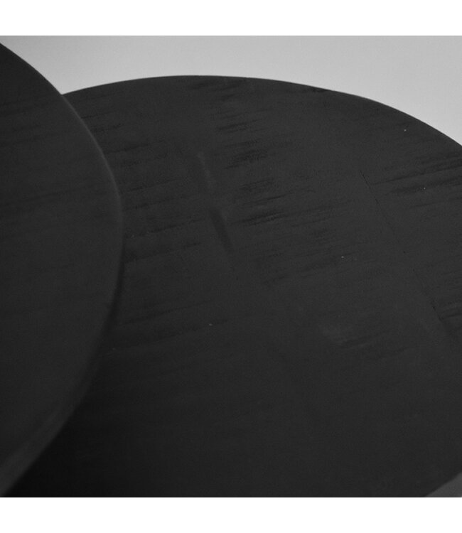 LABEL51 LABEL51 Salontafel Duo - Zwart - Mangohout 40x40x38 cm