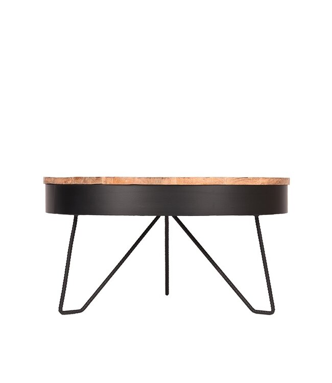 LABEL51 LABEL51 Salontafel Saran - Zwart - Metaal - Rond - 80 cm