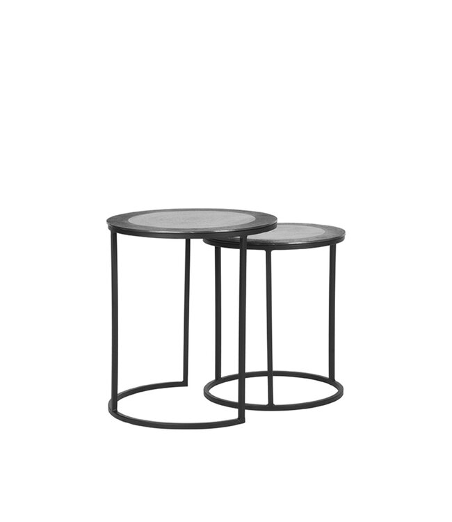 LABEL51 LABEL51 Salontafel Set Pair - Antiek ash - Metaal - 40 cm