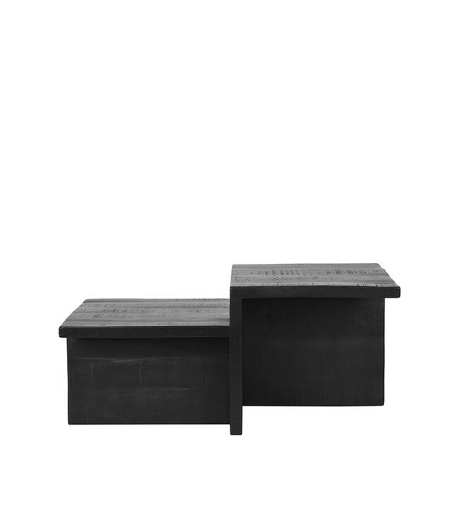 LABEL51 LABEL51 Salontafel Skip - Zwart - Mangohout 90x40x50cm