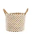 Bazar Bizar De Cross Stitched MacramÃ© Mand - Naturel Wit - M