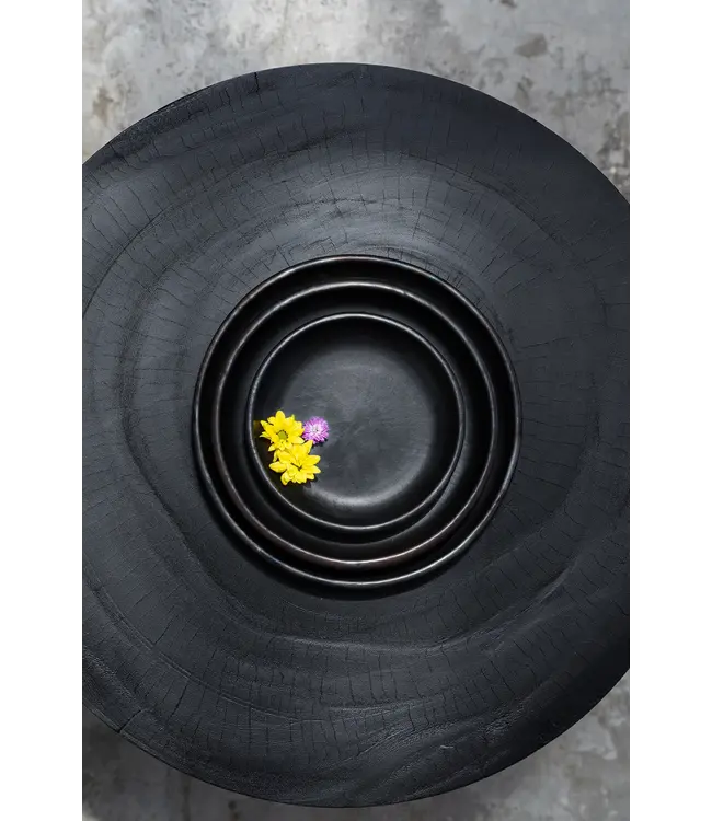 Bazar Bizar Het Burned Classic Bord - Zwart - M