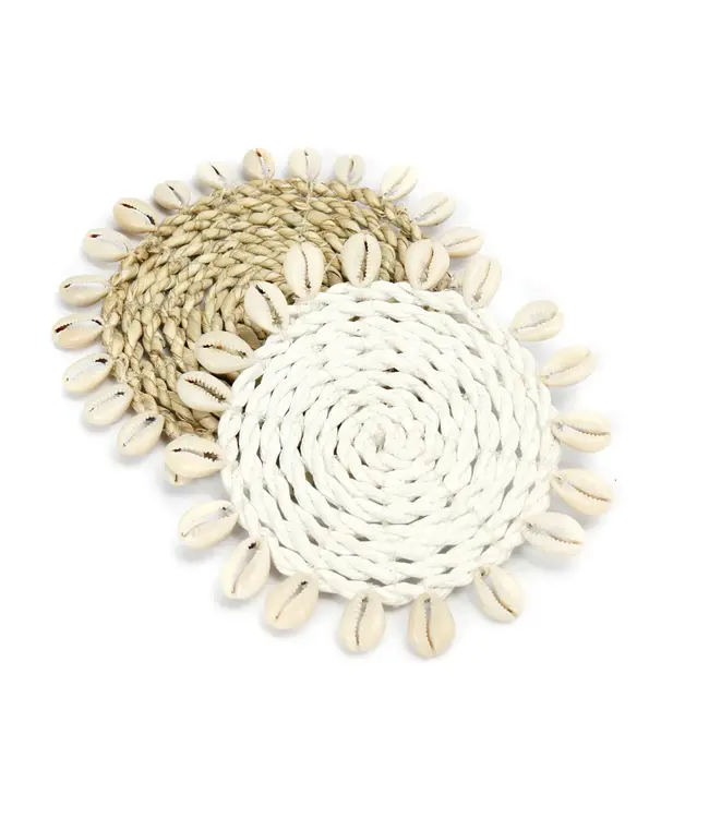 Bazar Bizar De Seagrass Shell Onderzetter - Naturel