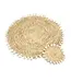 Bazar Bizar De Raffia Shell Placemat - Naturel