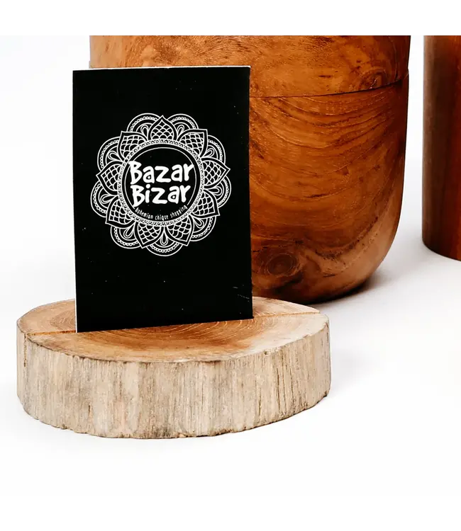 Bazar Bizar De Teak Root Kaarthouder