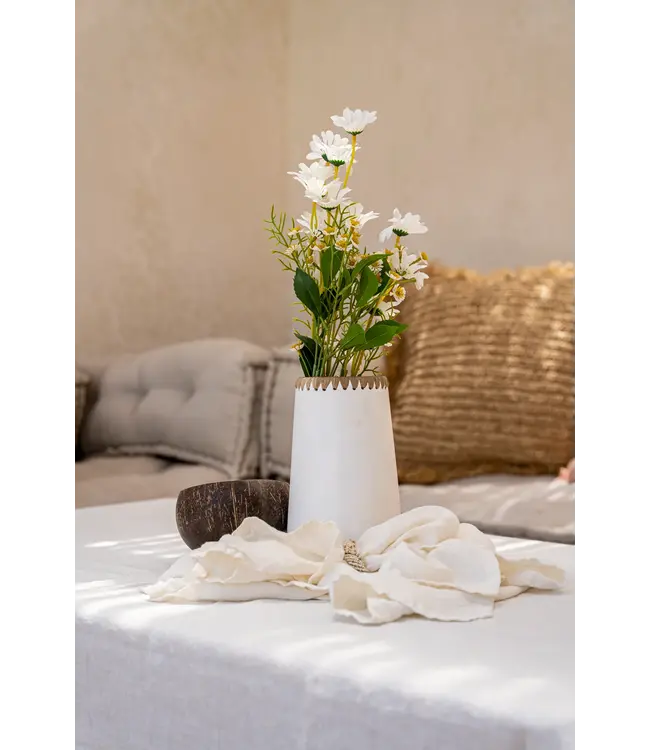 Bazar Bizar Het Linnen Servet - Wit - Set van 4