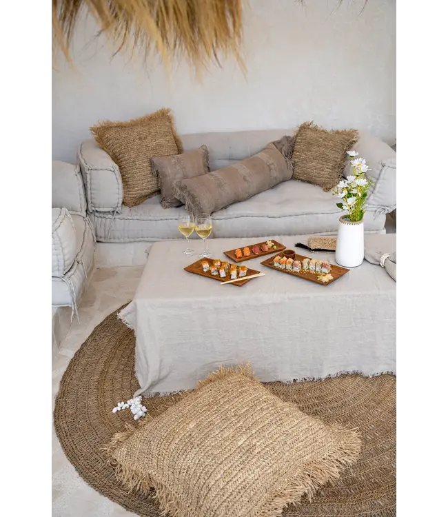 Bazar Bizar Het Linnen Tafelkleed - Beige - 150x200