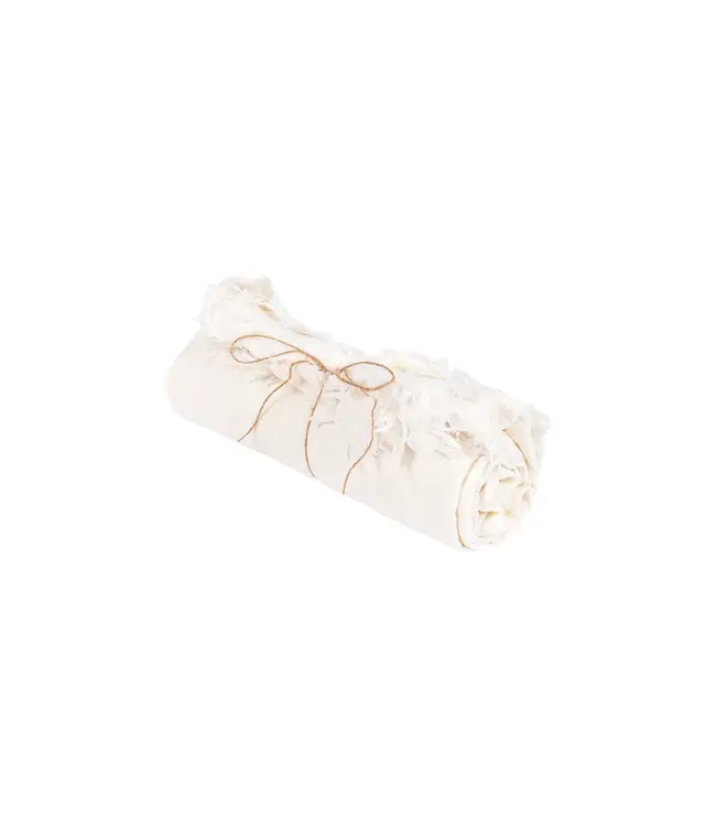 Bazar Bizar Het Linnen Tafelkleed - Wit - 150x200