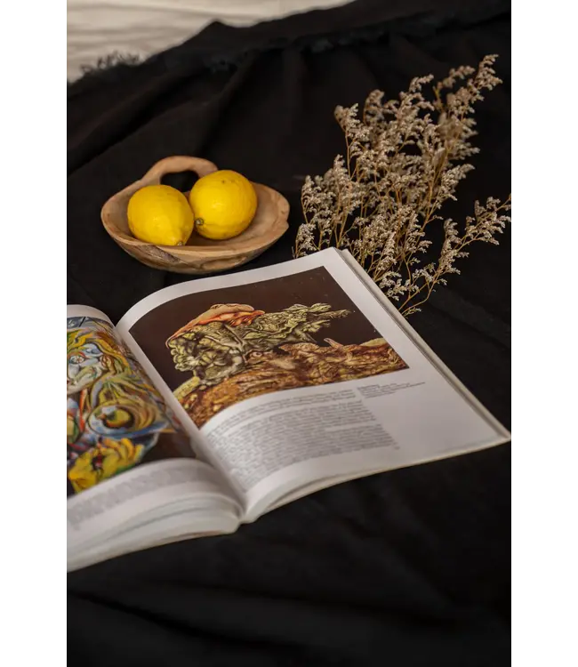 Bazar Bizar Het Linnen Tafelkleed- Zwart -150x200