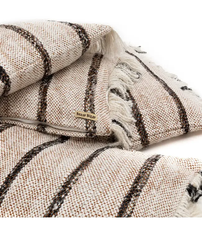 Bazar Bizar De Oh My Gee Kussenhoes - Bohemian Wit - 60x60