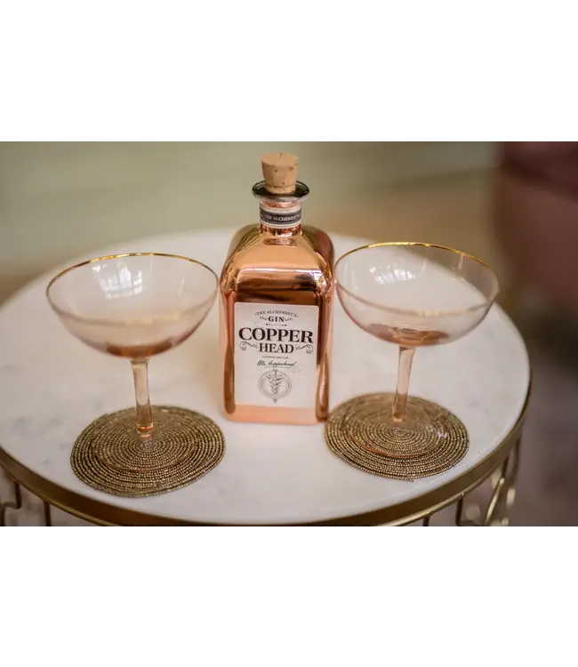 Bazar Bizar De Beaded Onderzetter - Goud