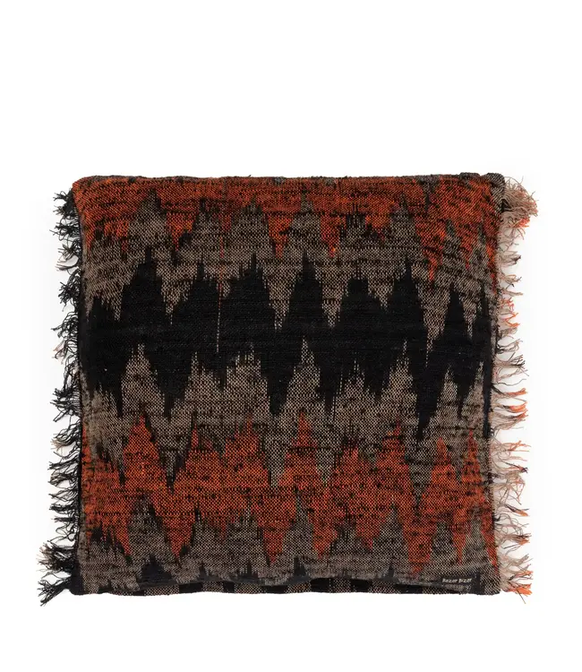 Bazar Bizar De Oh My Gee Kussenhoes - Zwart Oranje -  60x60