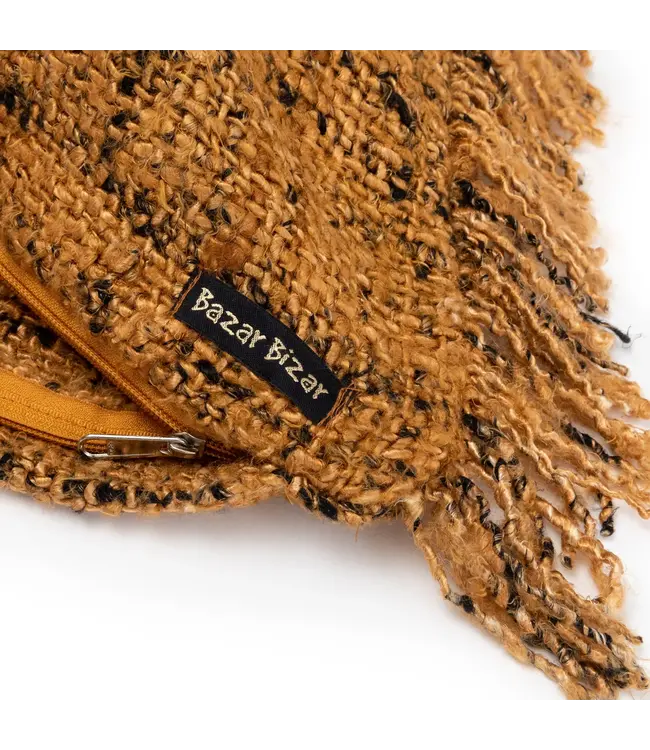 Bazar Bizar De Oh My Gee Kussenhoes - Cinnamon Zwart - 35x100