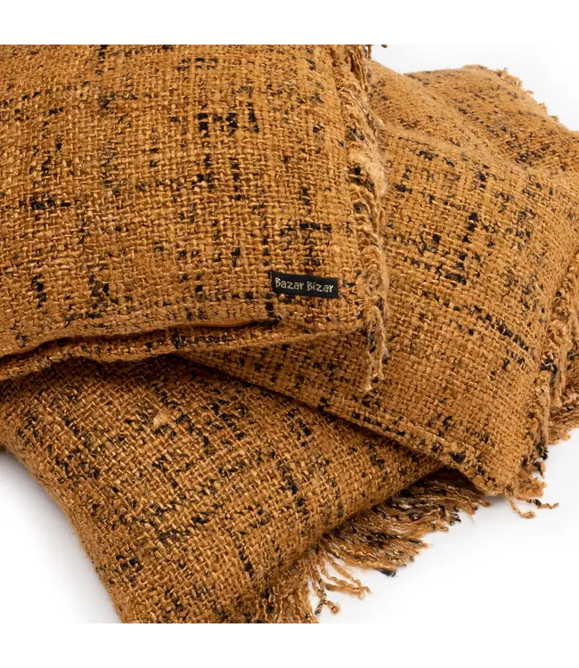 Bazar Bizar De Oh My Gee Kussenhoes - Cinnamon Zwart - 35x100