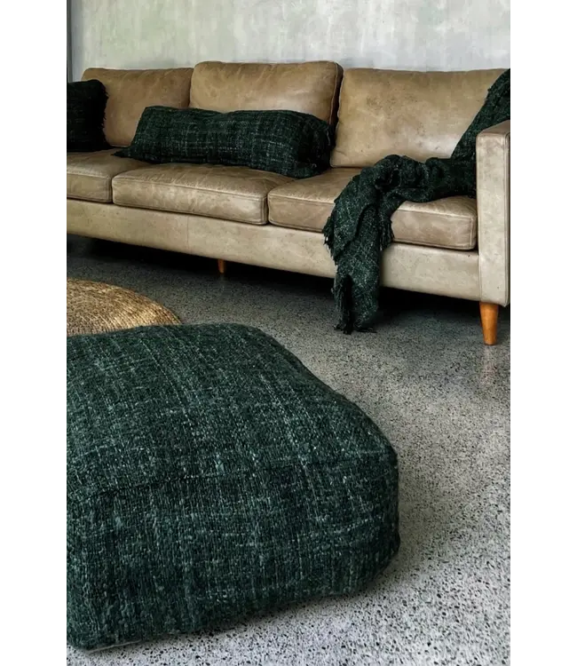 Bazar Bizar De Oh My Gee Poef - Donkergroen