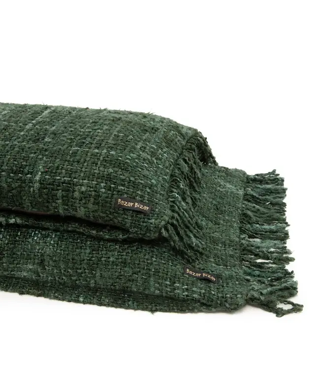 Bazar Bizar De Oh My Gee Kussenhoes - Donkergroen - 35x100