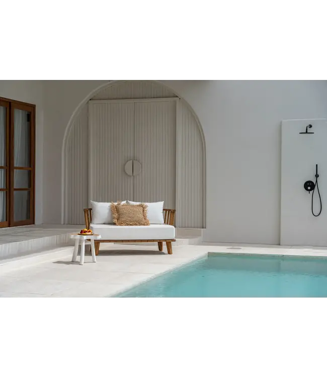 Bazar Bizar De Raffia Kussenhoes - Vierkant - Naturel - 60x60