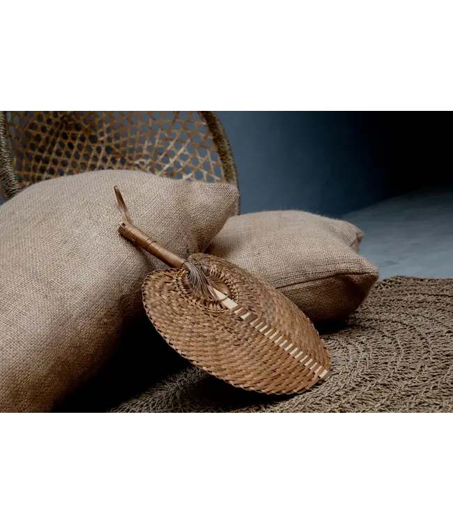 Bazar Bizar De Jute Kussenhoes - Naturel - 60x35