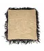 Bazar Bizar De Raffia Kussenhoes - Naturel Zwart - 60x60