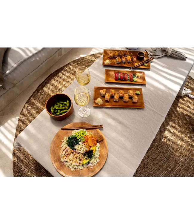 Bazar Bizar De Teak Root Sushi Bord - M