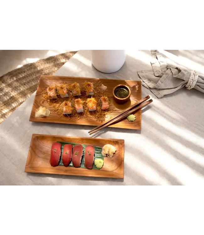 Bazar Bizar De Teak Root Sushi Bord - S