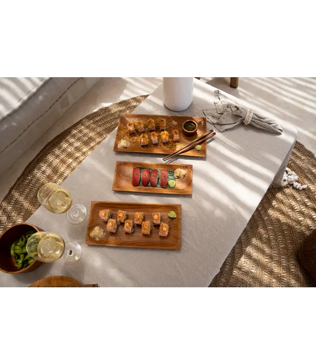 Bazar Bizar De Teak Root Sushi Bord - L