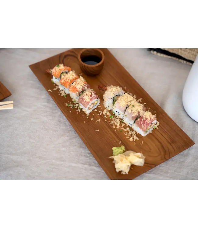 Bazar Bizar De Teak Root Sushi Bord - L